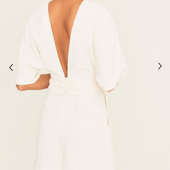 Ba&sh Playsuit / Romper in White, Size Small, NWT - Flawless French Style - Picture 9 of 10